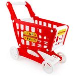 Boley Mart Red Shopping Cart - Grocery Shopping Pretend Play Baby Shopping Cart Toy for Toddlers - Some Assembly Required