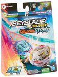 Beyblade Burst QuadStrike Dual Pack, Pack of 2 Gambit Dragon D8 and Ambush Achilles A8 8+ Years, Includes 2 Beyblade Burst Spinners and Instructions in French