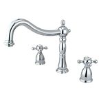 Kingston Brass KS1341BX Heritage Roman Tub Filler with Handle, Polished Chrome