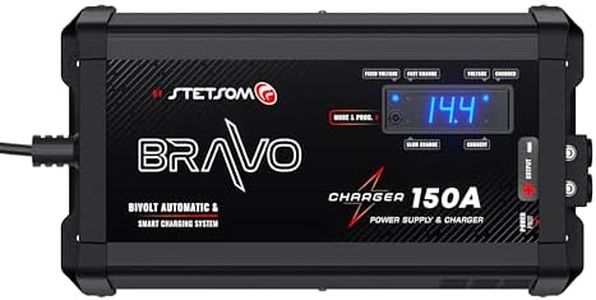 Stetsom Bravo Charger 150A PRO Bivolt, Battery Charger 150A, Car Audio System Power Supply Bivolt Automatic 127v/220vAC, Fixed/Slow/Fast Charge Mode, Stetsom Battery Charger, Smart Charger Battery