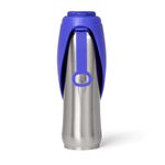 Dog Mate Stainless Steel Travel Flask for Dogs, 800 ml - Portable Pet Water Bottle with Attached Scooped Drinking Bowl