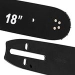 8TEN Chainsaw Guide Bar and 2 Chisel Chains for Husqvarna 136 137 340 345 Rancher 20LPX072G 18 inch .050 .325 72DL