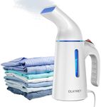 OLAYMEY Clothes Steamer 700W Handheld Portable Steam Iron, Fast Heat-up Wrinkle Remover Garment Steamer Clothing for Home, Office and Travel Use - White