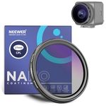 NEEWER 37mm CPL Filter for Dash Cam Compatible with Vantrue E1 E2 E3 E1 Lite N4 Pro N5, Multi Nano Coated HD Circular Polarizer Filter, Ultra Slim Aluminum Frame, Reduce Glare & Improve Contrast