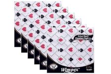 Wimpex Velvet Soft 2 Ply Ultra Soft Designer Paper Napkins - Set of 6 packs with 50 Serviettes each (Total 300 Serviettes) for Get Together, Daily Office and school use - 33 * 33cm(PLAYING CARD)