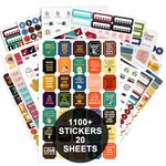 UpUGo 1500+ PCS Budget Planner Stickers, Budget Book Accessories for Monthly Planner, Calendar, Journal（20 Sheets）