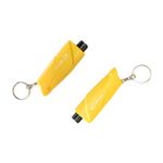 SEMTION Car Glass Breaker Seatbelt Cutter Keychain Car Safety Hammer, Pack of 2 (Yellow-Yellow)