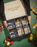 The Estuary Personal Bar | India's First Portable Bar | Carry Your Bar with You | Premium Mixers for Your Spirits | 2 Units of Single Malt Blending Water - 330 Ml Each & 2 Bespoke Estuary Glasses