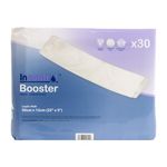 InControl - XL - Unscented Incontinence Booster Pads - Flow Through with Adhesive Strip (30 Pack)