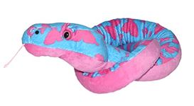 WILD REPUBLIC Snakes, Butterfly Glitter Snake, Stuffed Animal, Plush Toy, Gifts for Kids, 54 Inches