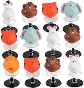 Fun Express Zoo Animal Pop Ups - Party Favor Toys - VBS Vacation Bible School Supplies/Decor - 12 Pieces