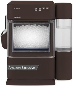 GE Profile Opal Ultra Countertop Nugget Ice Maker, 1 Gallon XL Side Tank, 38 lbs/Day, *Amazon Exclusive* Nugget Pellet Ice Machine, Scoop Included, WiFi Smart Connected, Chocolate Quartz