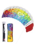 Skymonkey Skystormer 1.8 Parafoil Kite/Dual Line Stunt Kite (incl. Control Bar) Ready 2 Fly - 180 cm [multicolor]