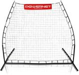 PowerNet Rebounder Training Net for Soccer, Lacrosse, Baseball, Softball | Angled Multi-Sport Rebound Pitchback Net | Portable Dual Practice Surface Use Both Sides for Practicing Volley and Rollback