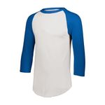 Augusta Sportswear Baseball Jersey 2.0, White/Royal, 4XL