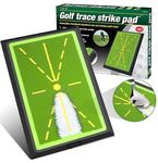 Golf Swing Trainer, Golf Practice Mat, Golf Swing Mat, Portable Training Aid, Indoor & Outdoor Use, Green