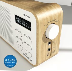 AZATOM Desire X2 DAB/FM Radio – Oak Wood Finish