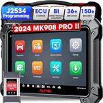 Autel MaxiCOM MK908 Pro II OBD2 Scanner: 2025 New Ver. of MaxiSYS MS908S Pro MK908P Elite with Top Hardware, J2534 Programming, ECU Coding, Bi-Directional, 36 Service for 150 Brands, FCA AutoAuth