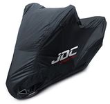 JDC Motorcycle 100% Waterproof Cover - ULTIMATE RAIN (Heavy Duty, Soft Lining, Heat Resistant Panels, Taped Seams) - L