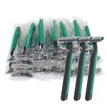 Disposable Razors Bulk, Individually Wrapped Razors for Travel, Hotel, Airbnb, and Homeless (50 Pack)