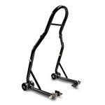 Venom Motorcycle Rear Wheel Swingarm Paddle Lift Stand for Yamaha, Honda, Kawasaki, Suzuki, Ducati, BMW - Sport Street Bike Motorcycle, Black (SMI3011)