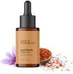 Life & Pursuits Saffron Face Oil 30 ml with Vitamin C, Squalane for Face Brightening, Moisturizing. Lightweight Ayurveda Daily Face Massage oil with Turmeric, Vitamin E (Packaging May Vary)