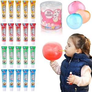 BolianOvi 20Pcs Plastic Bubbles Blow Plastic Bubbles Toys Large Bubble Balloons for Schools Party Birthday Gift