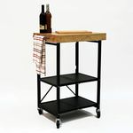 Origami Folding Kitchen Cart on Whe