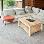 Vinyl Floor Tiles Self Adhesive - 60 Pack to Cover 60 sqf (5.57 sqm) | Each Sticker Tile Size 12x12In (30.5 x 30.5cm) - Peel and Stick Vinyl Floor Tiles | Light Grey Marble Effect