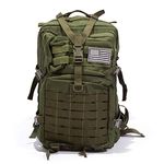 Bug Out Bag Backpack - 50L Tactical Backpack - Great for Survival Essentials (Green)