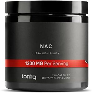 1300mg Ultra High Strength NAC Capsules - Min. 98%+ Tested Purity - Highly Bioavailable NAC Supplement - 240 Vegetarian Capsules