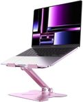 JCZT Adjustable Laptop Stand for Desk, Laptop Riser, Laptop Stand Foldable, Ergonomic Computer Stand Holder for Google PixelBook, Dell XPS, HP, Alienware, 10-16'' Laptops, Pink