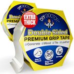 DIY Doctor XL Heavy Duty Double Sided Carpet Tape - 2 Pack (30m length x 50mm width) – Secure Rugs & Carpets on Any Surface – Long-Lasting & Reliable Grip