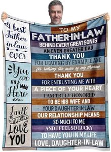 Father In Law Gifts Blanket 50"x60", Cool Father In Law Gift from Daughter In Law/Son In Law, Birthday Gifts for Father In Law, Best Father In Law Gifts, Father In Law Gifts for Christmas Fathers Day