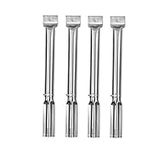 Replace parts 4 Pack Stainless Steel Tube Burners with Screws Extendable Length from 13” to 17.5", Universal Fit for Most Barbecue Gas Grills