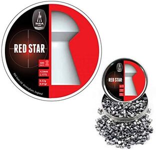 BSA Guns Red Star .177 4.5mm - can of 450 Heavy Domed Pellets for Airgun Air Rifle Hunting Target