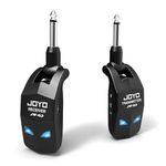 JOYO Guitar Wireless System 2.4GHz 4 Channels Rechargeable Audio Wireless Bass Guitar Transmitter Receiver for Electric Instruments (JW-03)