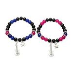 GAUEIOUR TV Girl Friendship Album Bracelets,Role Playing Costume Accessories Couple Friendship Jewelry, Anime Charm Pinky Promise Best Friend Bracelet, BFF Jewelry Gift (2 Pieces)