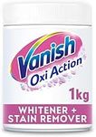 Vanish Oxi Action Whitener and Stain Remover Powder for Whites 1kg, Pack of 1 | Chlorine Bleach Free Formula | For Whiter Whites, Safe on Everyday Fabrics (Packing May Vary)