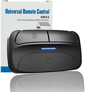 Universal Garage Door Opener Remote Compatible with LiftMaster Chamberlain Genie Craftsman Linear Wayne Dalton Overhead Door and More has Learn Button or Dip Switch
