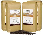 Coffee Masters Super Crema Espresso Coffee Beans 4x1kg - Intensely Strong Dark Roasted Blend of Arabica and Robusta Whole Coffee Beans - Ideal for Espresso Machines