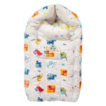 Mee Mee 3 in 1 Baby Bed, Sleeping Bag & Carry Nest, Dinosaur Print, Shearing Finish & Cotton Soft from Inside, Machine Washable & Portable Bassinet, 0M+, Red