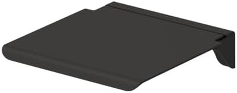 Design By Intent 16" x 14" Black ADA Folding Wall Mount Shower Seat