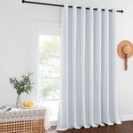 NICETOWN Extra Large Room Darkening Curtain - Elegant Home Decor Vertical Drape Grommet Top Stylish Rideaux (1 Piece, 100W x 108L, Greyish White)