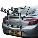 Maypole Rear Mounted Alloy Cycle Carrier for 3 Bikes Total 45 kg, Silver