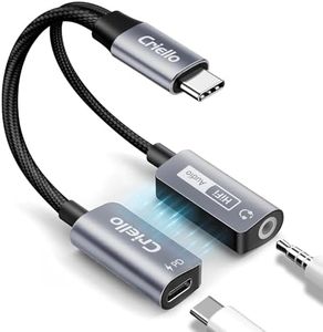 Criello Magnetic USB-C to 3.5mm Audio Adapter and Charger 2 in 1 Headphone and Charger Type C Audio Adapter with PD 60W Fast Charging Dongle Cable for iPhone 17/16/15 Plus Pro Max, iPad Pro, Switch 2