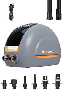 Woowind NW10 Paddle Board Pump Portable Sup Pump High Pressure 20 PSI Sup Air Pump, Dual Stage Inflation/Deflation, Type C/12V DC Electric Sup Pump for Inflatable Stand up Paddle Boards,Boats,Kayaks
