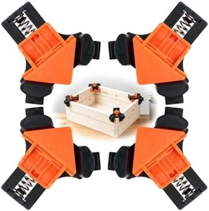 GRENTOOL 4Pcs Corner Clamps, 90° Wood Clamps for Woodworking, Orange