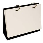 Top Spiral White Blank Planner 2 Ring Binder Desktop Standing Sketchbook Refillable Paper to-Do List Agenda Notepad, Kraft Paper Cover, Office & School Stationery Gift