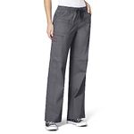 WonderWink Women's Wonderflex Faith Scrub Pant, Pewter, Medium